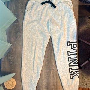 Grey PINK brand sweat pants